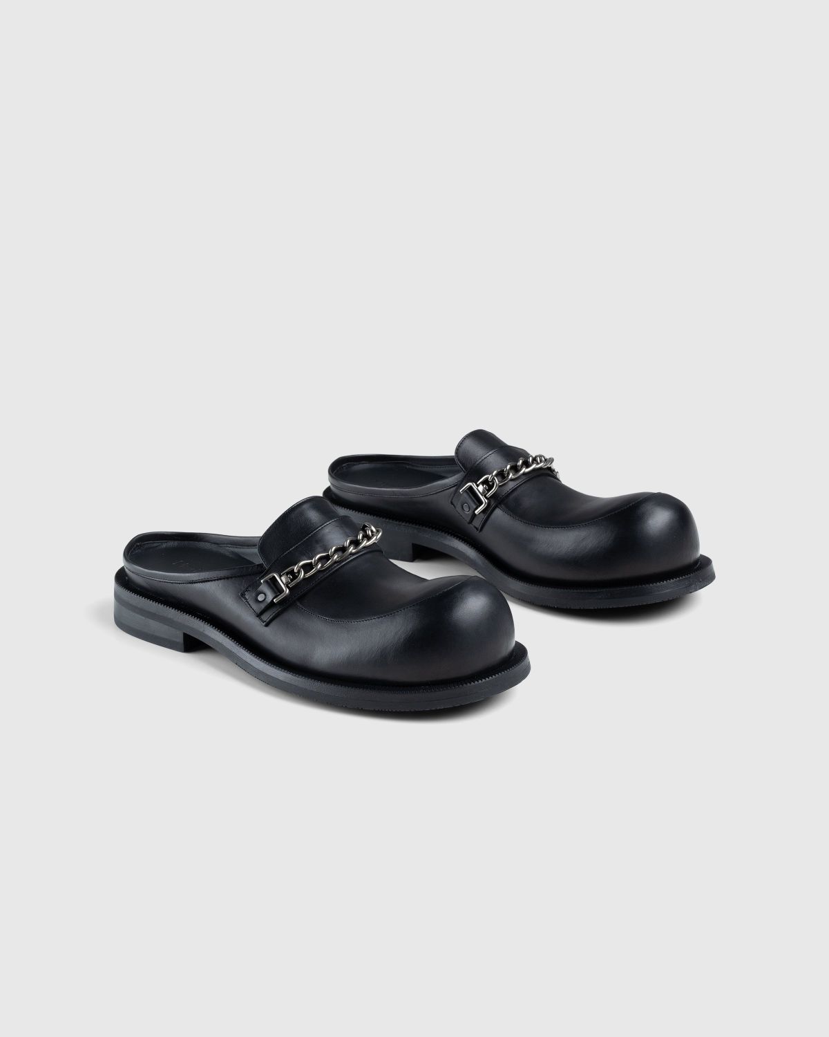 Martine Rose – Bulb Toe Chain Mule Black - Sandals - Black - Image 3
