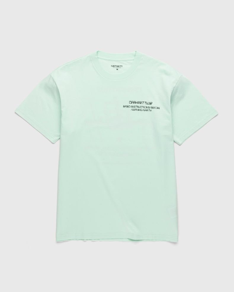 Carhartt WIP – Leaving Earth T-Shirt Pale Spearmint/Black