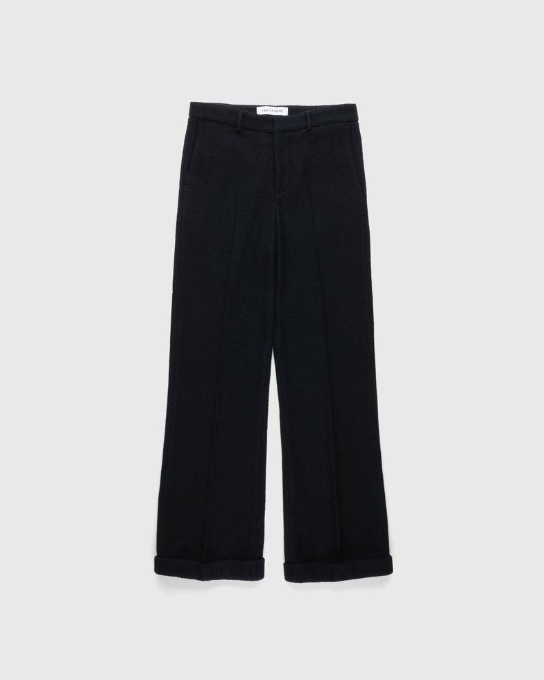 Trussardi – Boucle Jersey Trousers Black