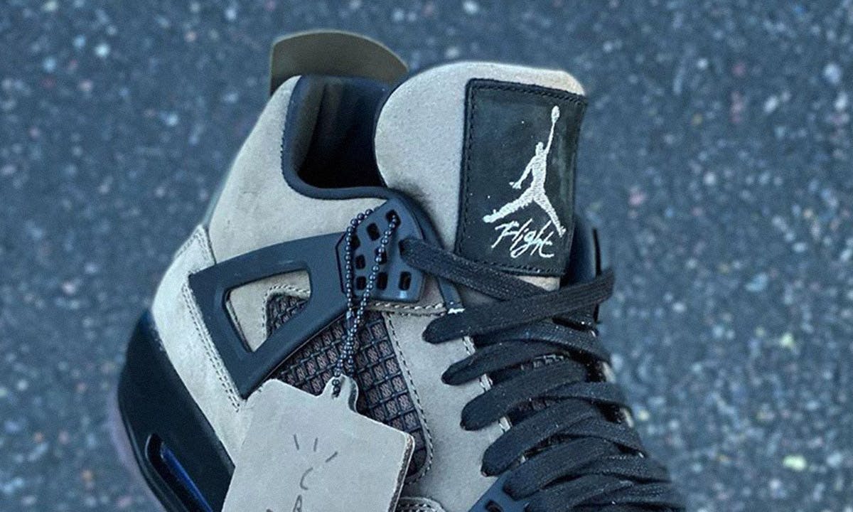 New “Olive” Sample of Travis Scott's Jordan 4 Has Surfaced