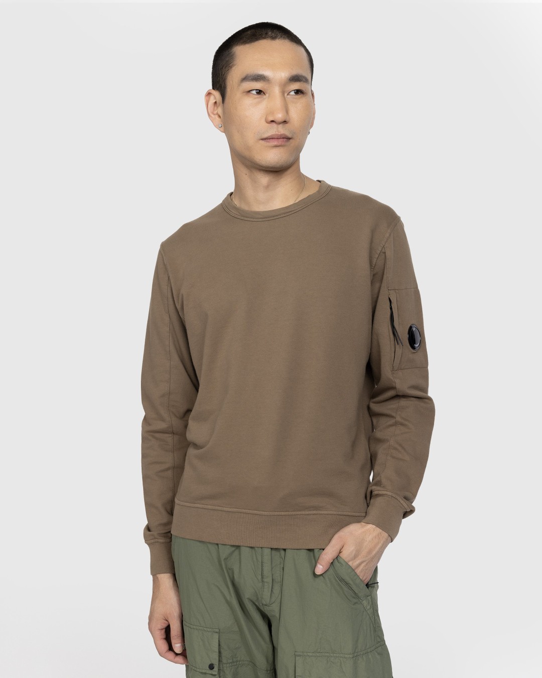 C.P. Company – Light Fleece Sweatshirt Lead Grey - Sweats - Grey - Image 2