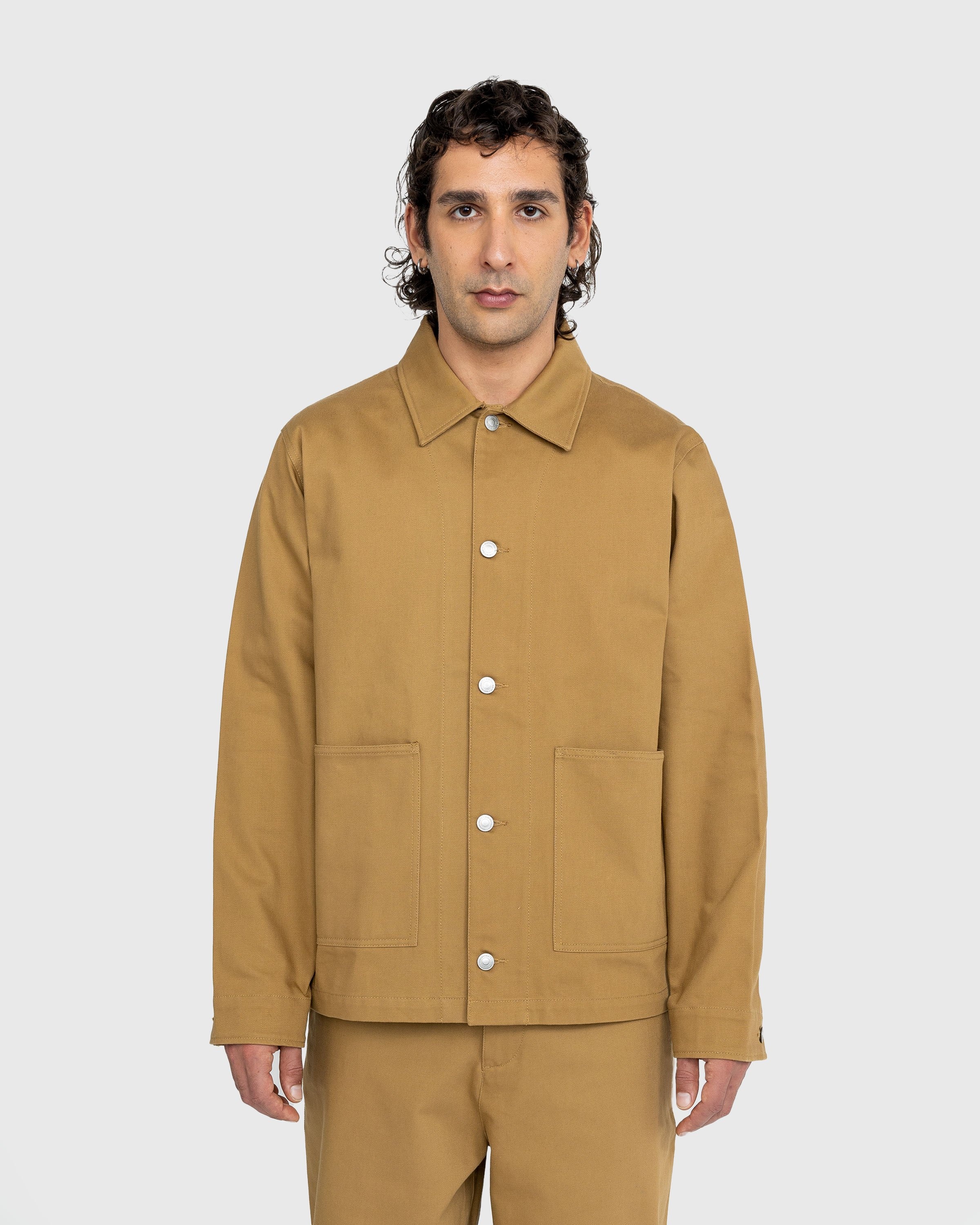 Highsnobiety Cotton Drill Chore Jacket Brown Highsnobiety Shop