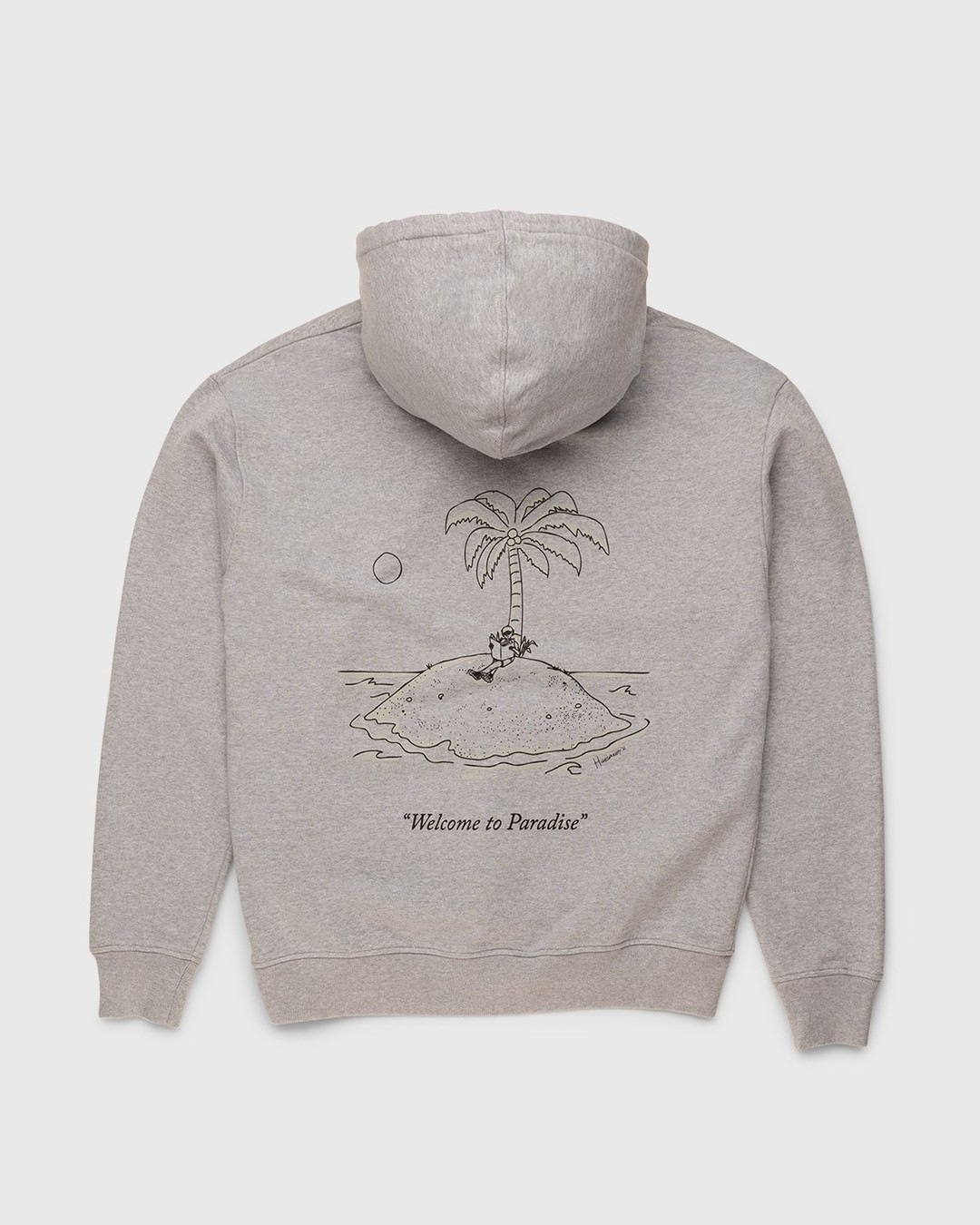 Highsnobiety – Paradise Cartoon Hoodie Grey - Sweats - Grey - Image 1
