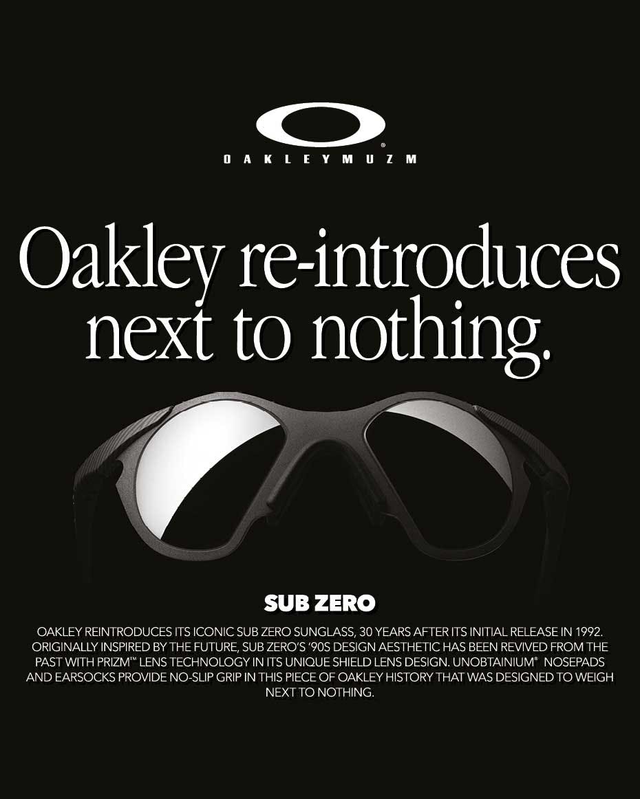 Oakley Sub Zero MUZM Sunglasses 2022 Release Date, Aori Nishimura