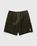 BOSS x Phipps – Cotton Shorts With Buttoned Hem Dark Green