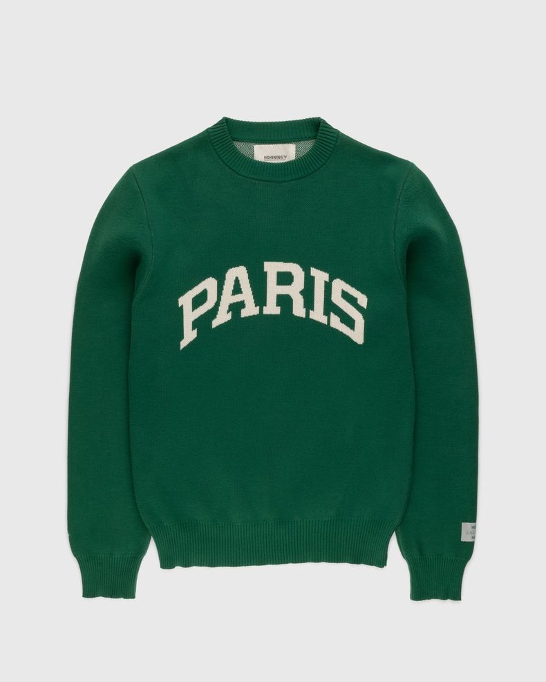 Highsnobiety – Not In Paris 4 Knitted Crewneck Sweater Green