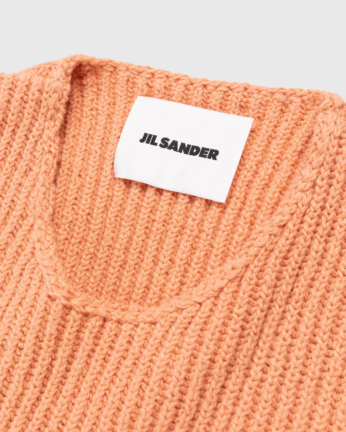 Jil Sander – Rib Knit Vest Orange - Gilets - Orange - Image 6