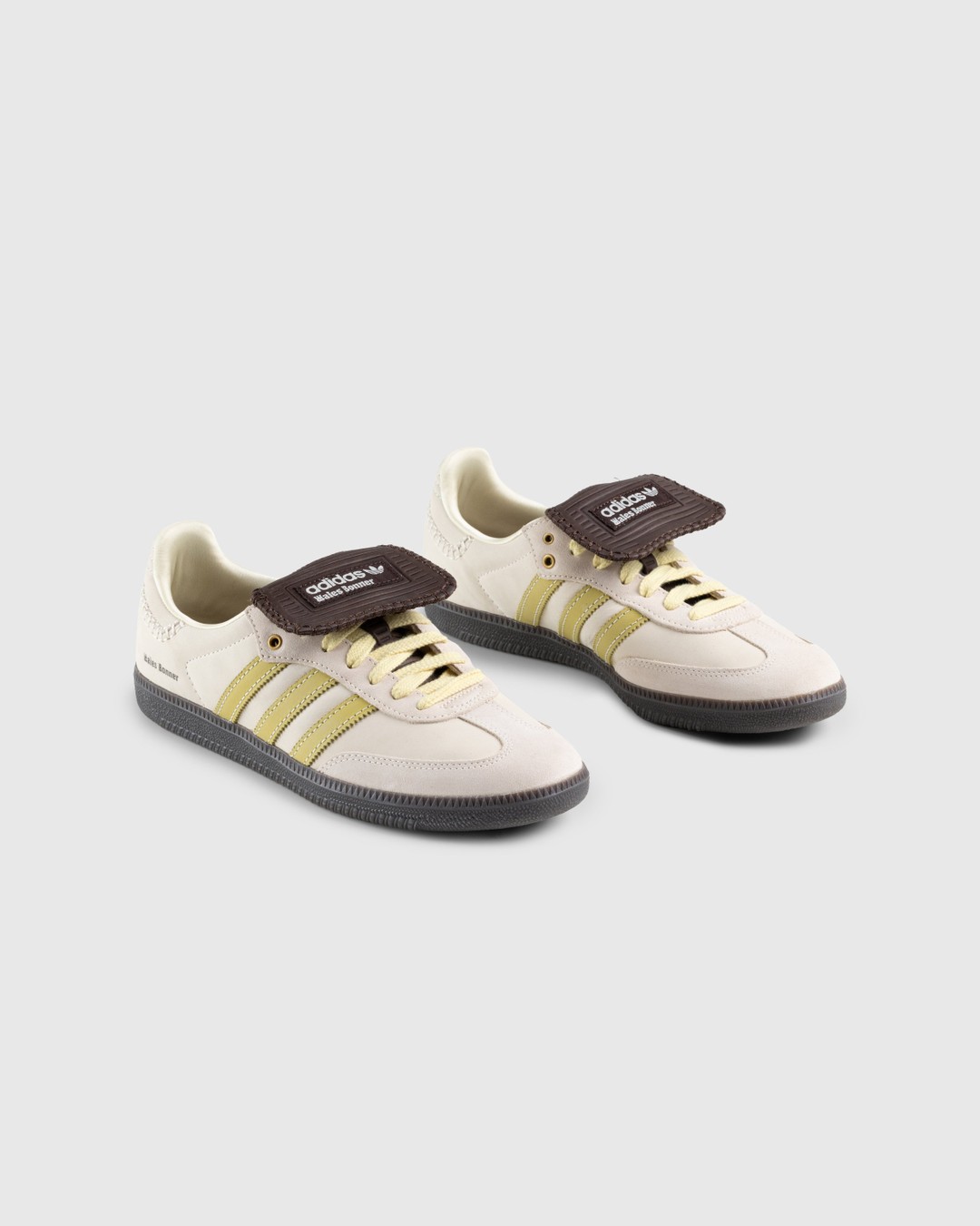 Adidas x Wales Bonner – Samba Nubuck Ecru Tint/Almost Yellow/Dark Brown - Sneakers - Beige - Image 3