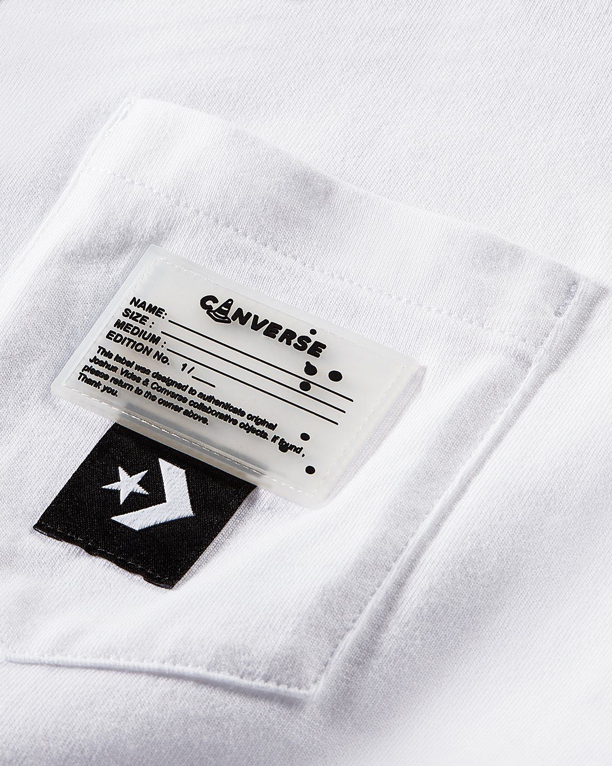 Converse x Joshua Vides – Long Sleeve Pocket Tee White - T-shirts - White - Image 5