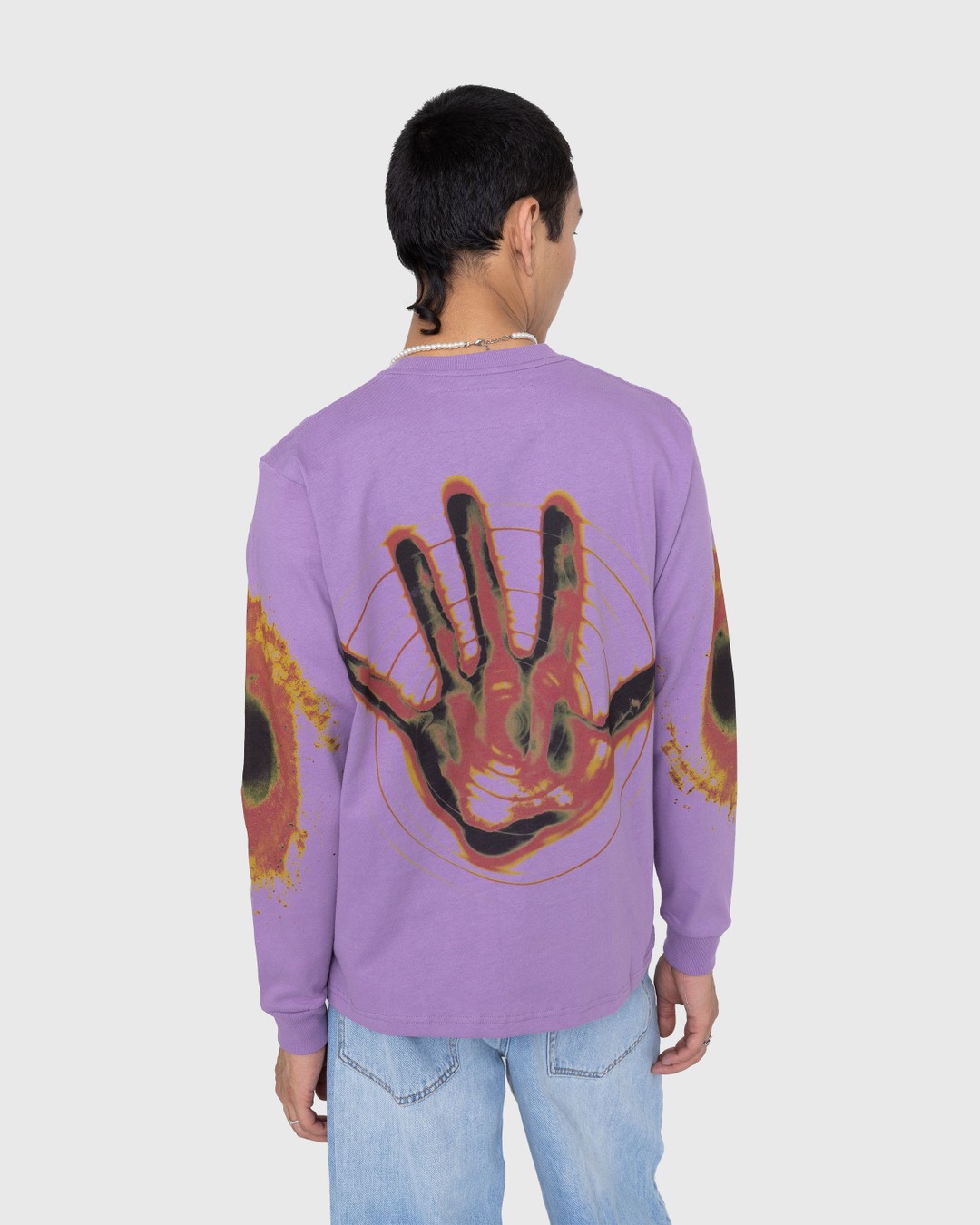 Gentle Fullness – Recycled Cotton Hand Longsleeve Tee Purple - Longsleeves - Multi - Image 3