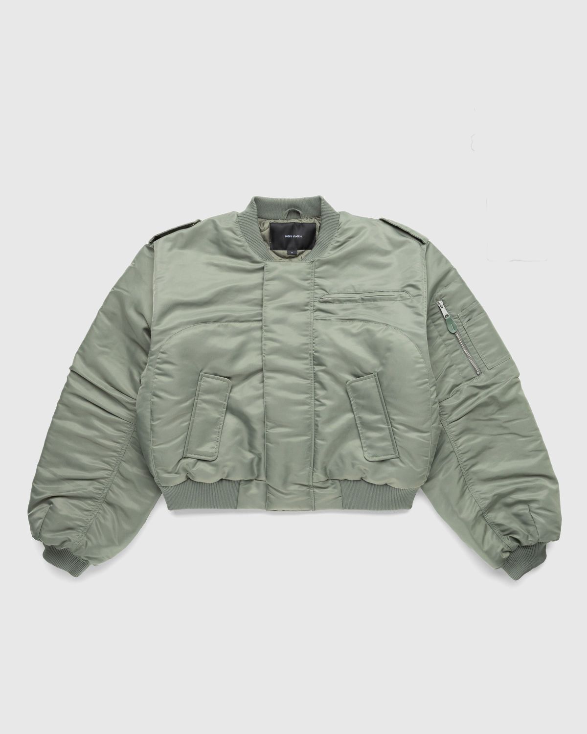 Entire Studios – A-2 Bomber Swamp - Outerwear - Grey - Image 1
