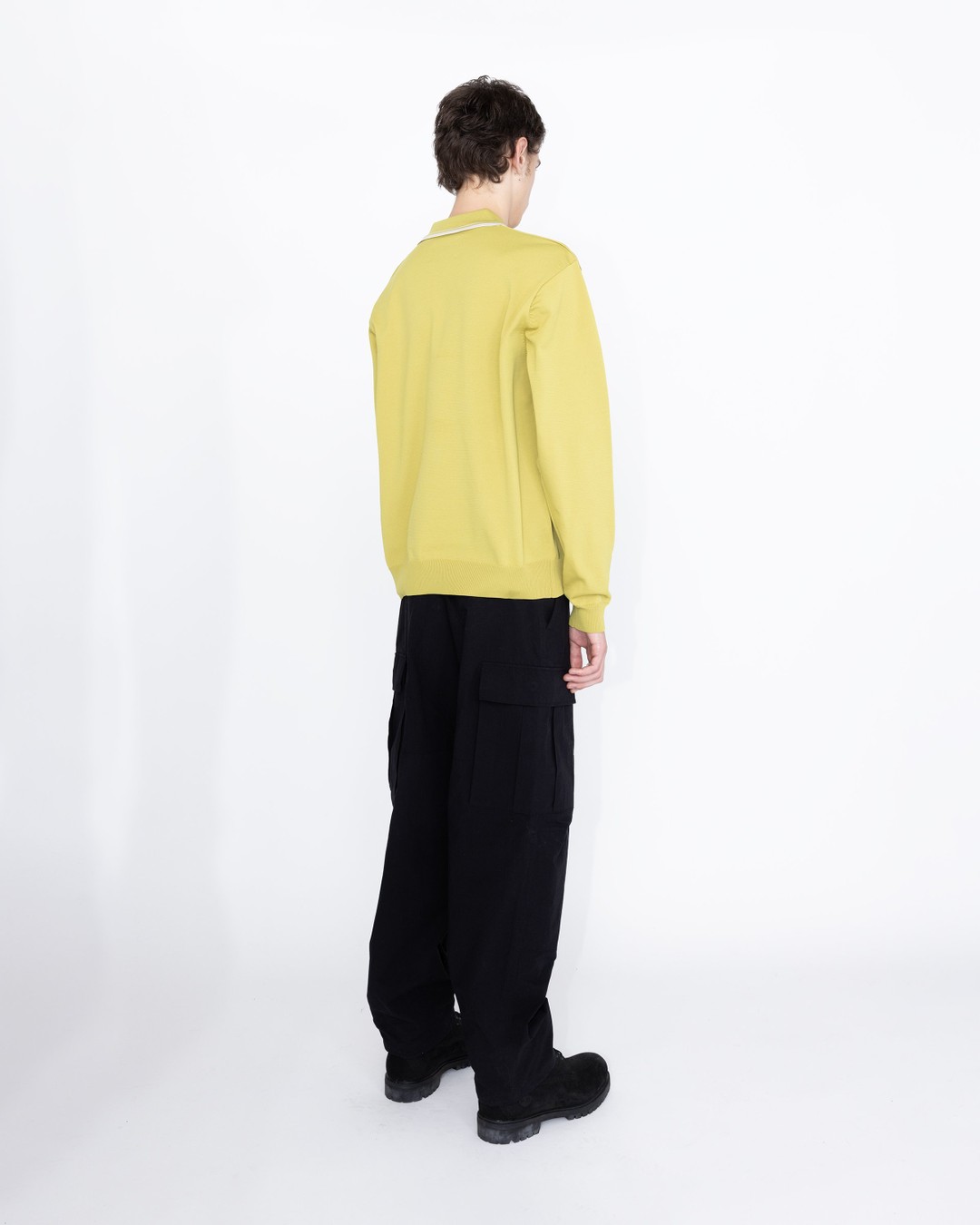 Highsnobiety HS05 – Long Sleeves Knit Polo Green - Longsleeves - Green - Image 4