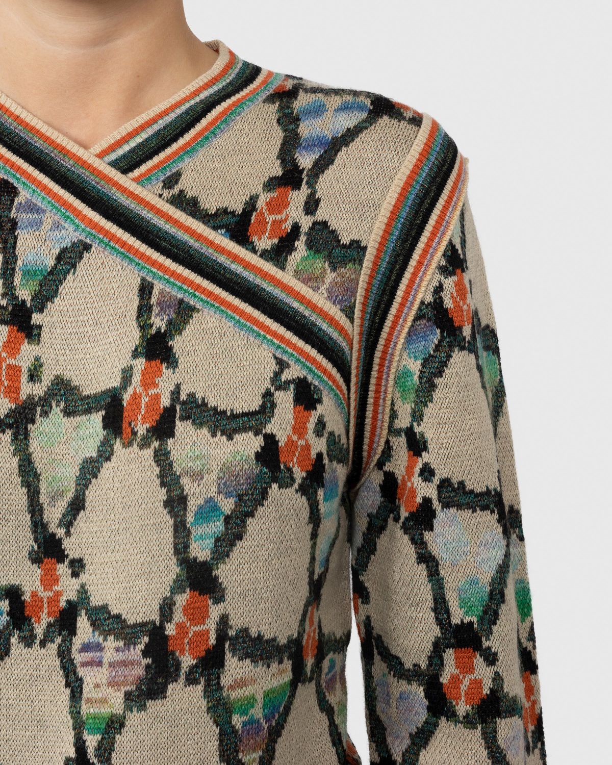 Acne Studios – Wrapped Sweater Beige - Knitwear - Multi - Image 6