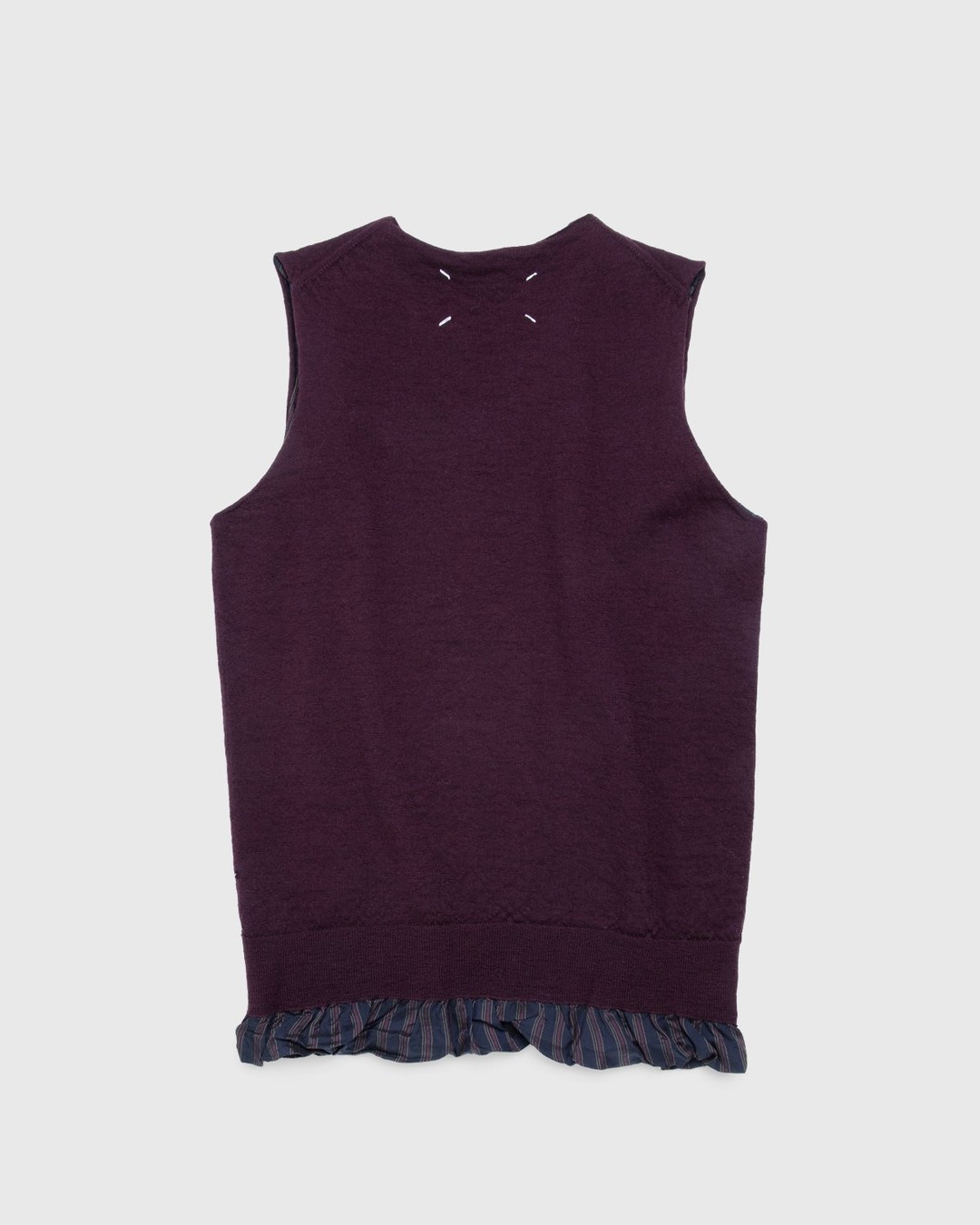 Maison Margiela – Vest Bordeaux - Knitwear - Red - Image 2
