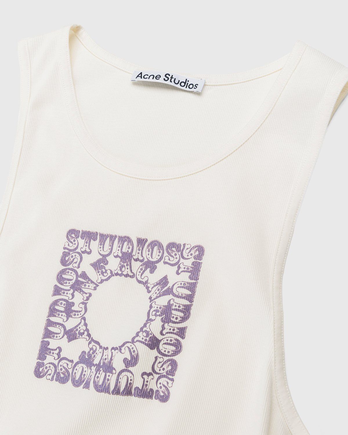 Acne Studios – Ribbed Circus Tank Top Off White - Image 3