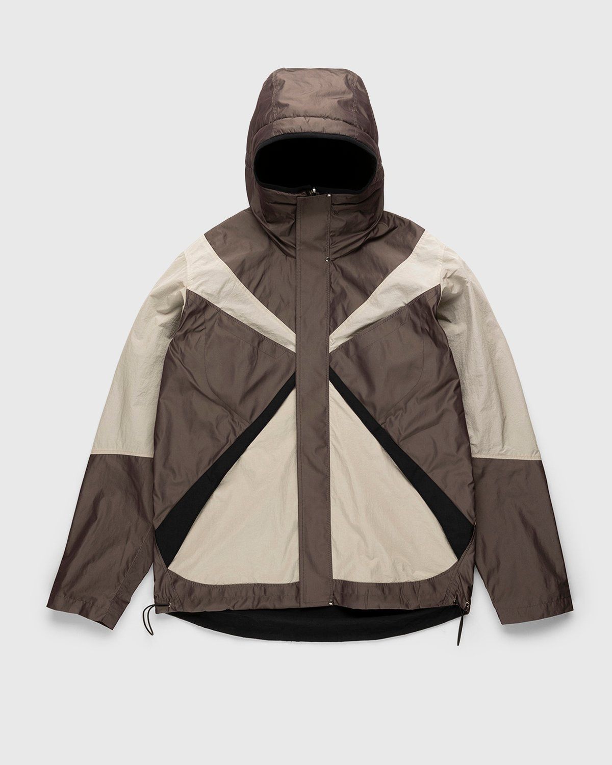 Arnar Mar Jonsson – Texlon Composition Outerwear Jacket Beige Chocolate  Black