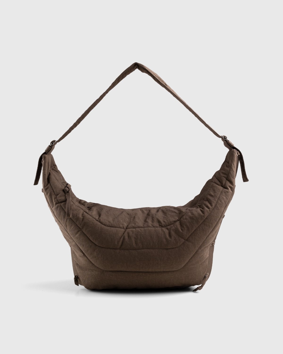 Lemaire – Soft Crossbody Bag Earth Brown - Bags - Brown - Image 1