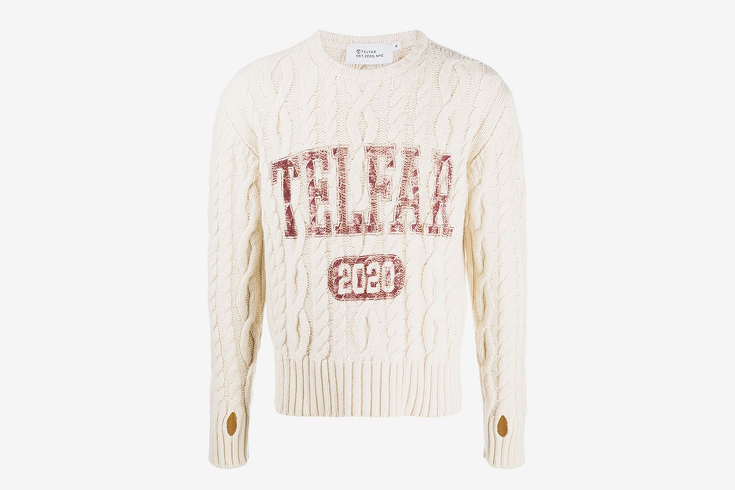 Cable Knit Logo Jumper