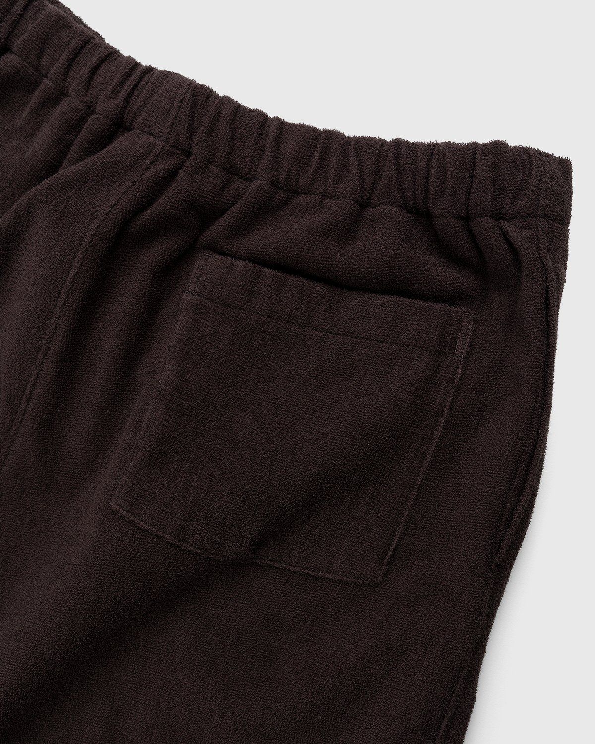 Auralee – Cotton Terry Cloth Shorts Brown - Shorts - Brown - Image 5