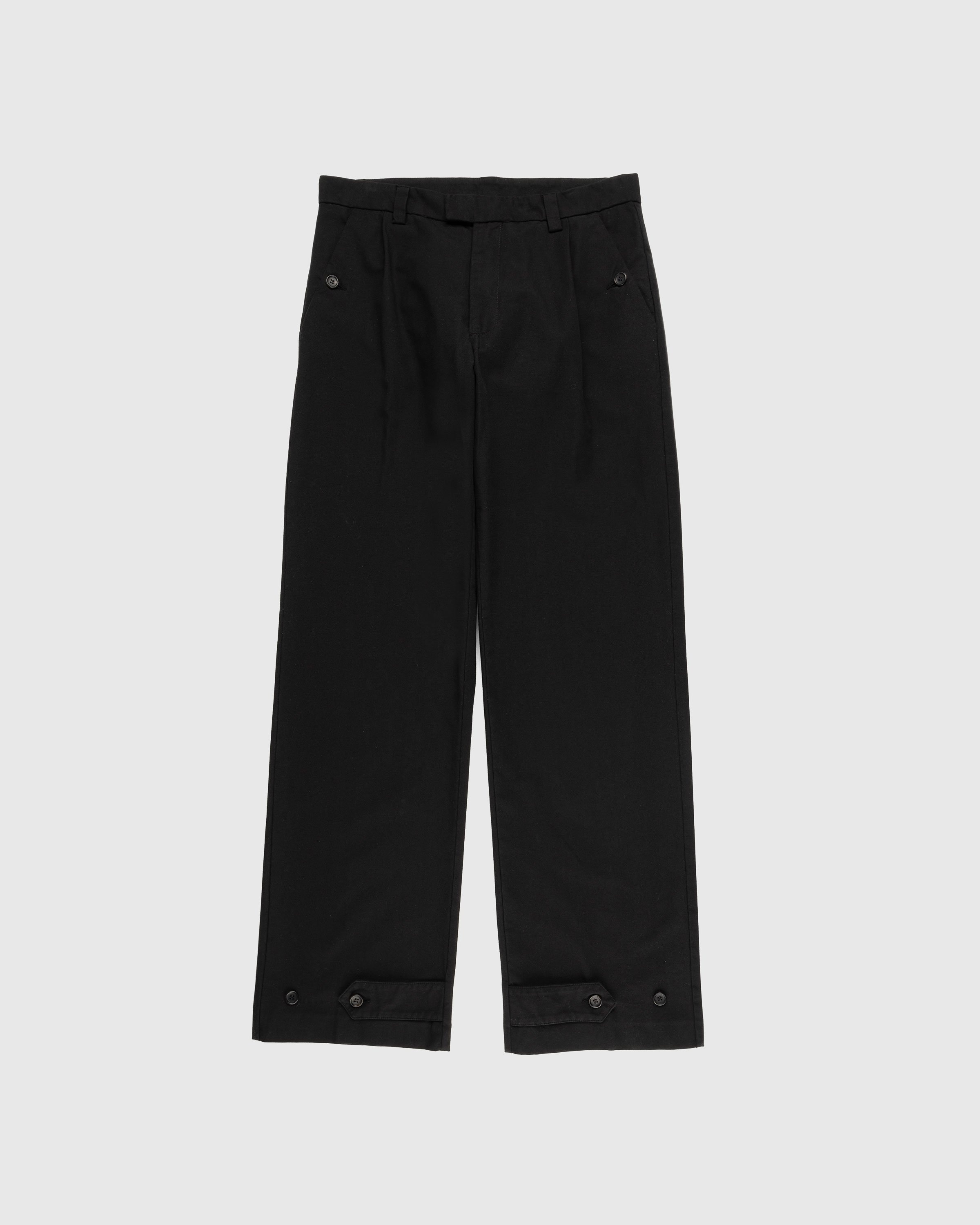 Winnie New York – Bottom Closure Trouser Black - Pants - Black - Image 1