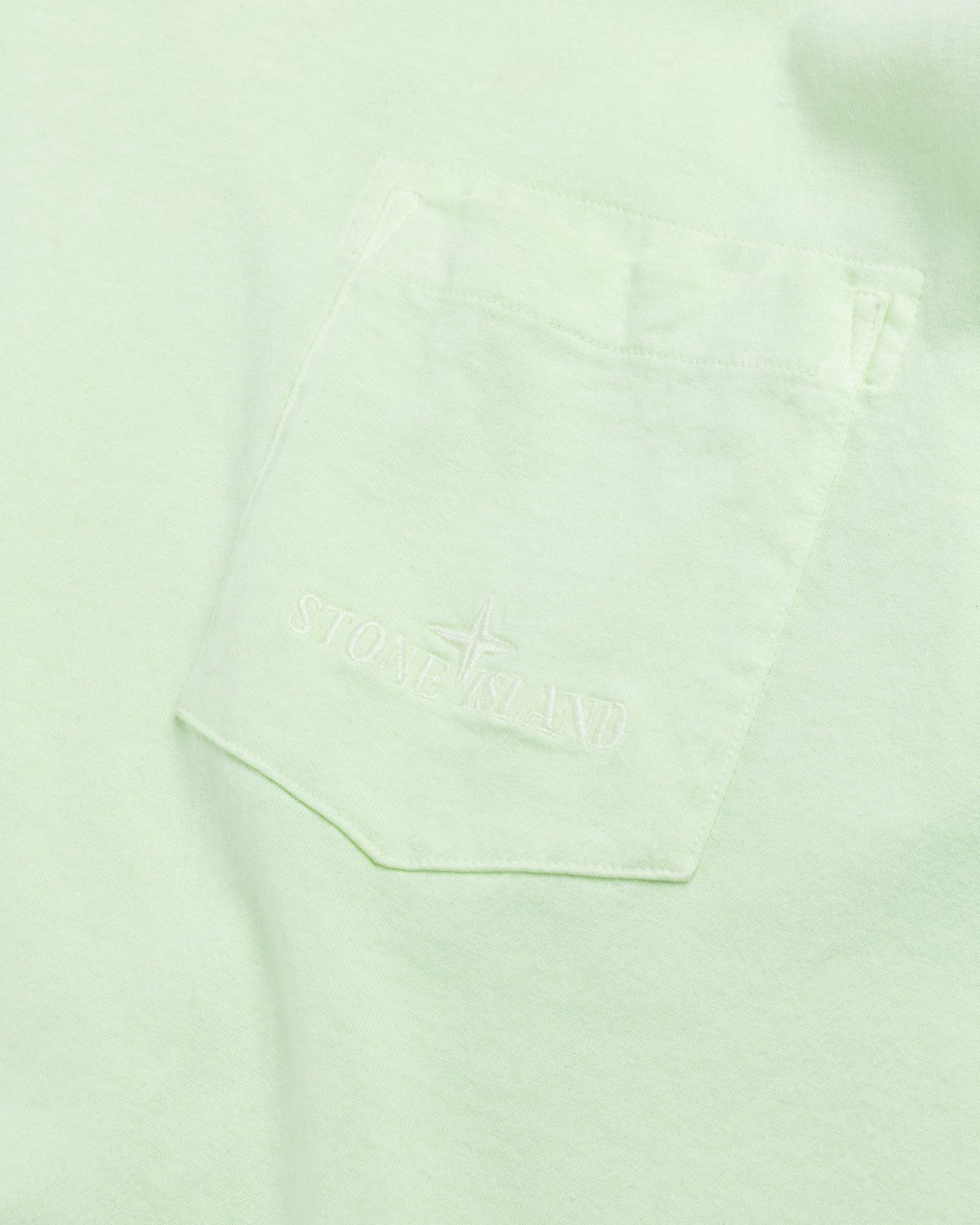 Stone Island – T-Shirt M/Lunga Green 21244 - Tops - Green - Image 5