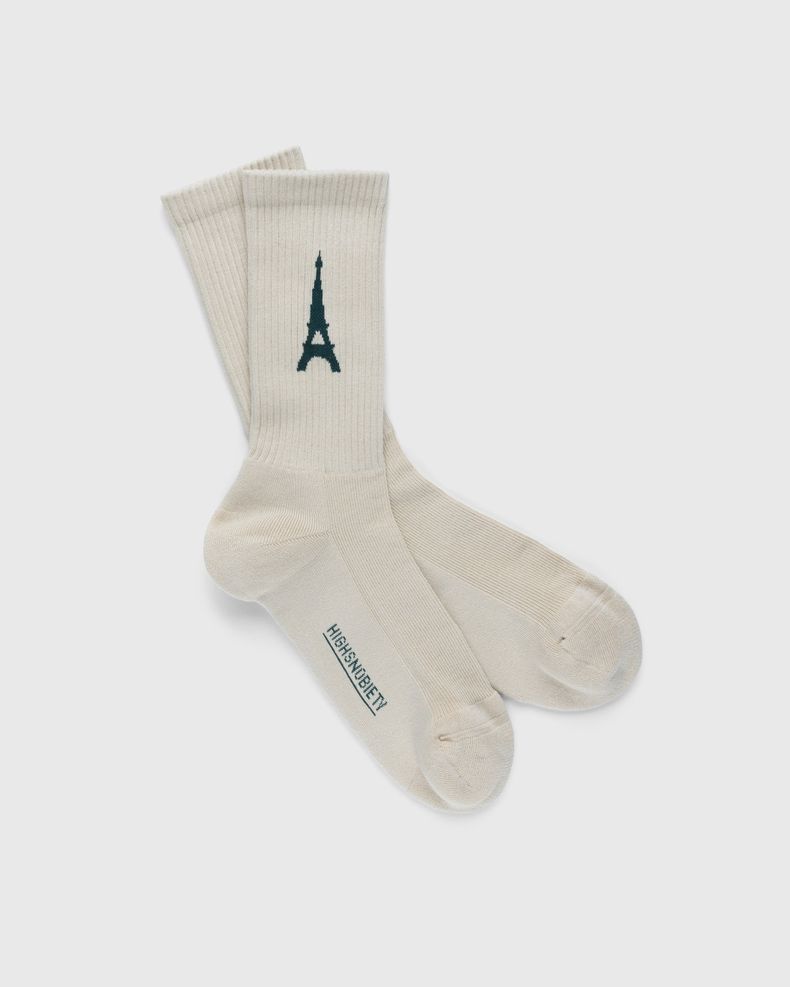 Highsnobiety – Not In Paris 4 Eiffel Tower Socks Light Green