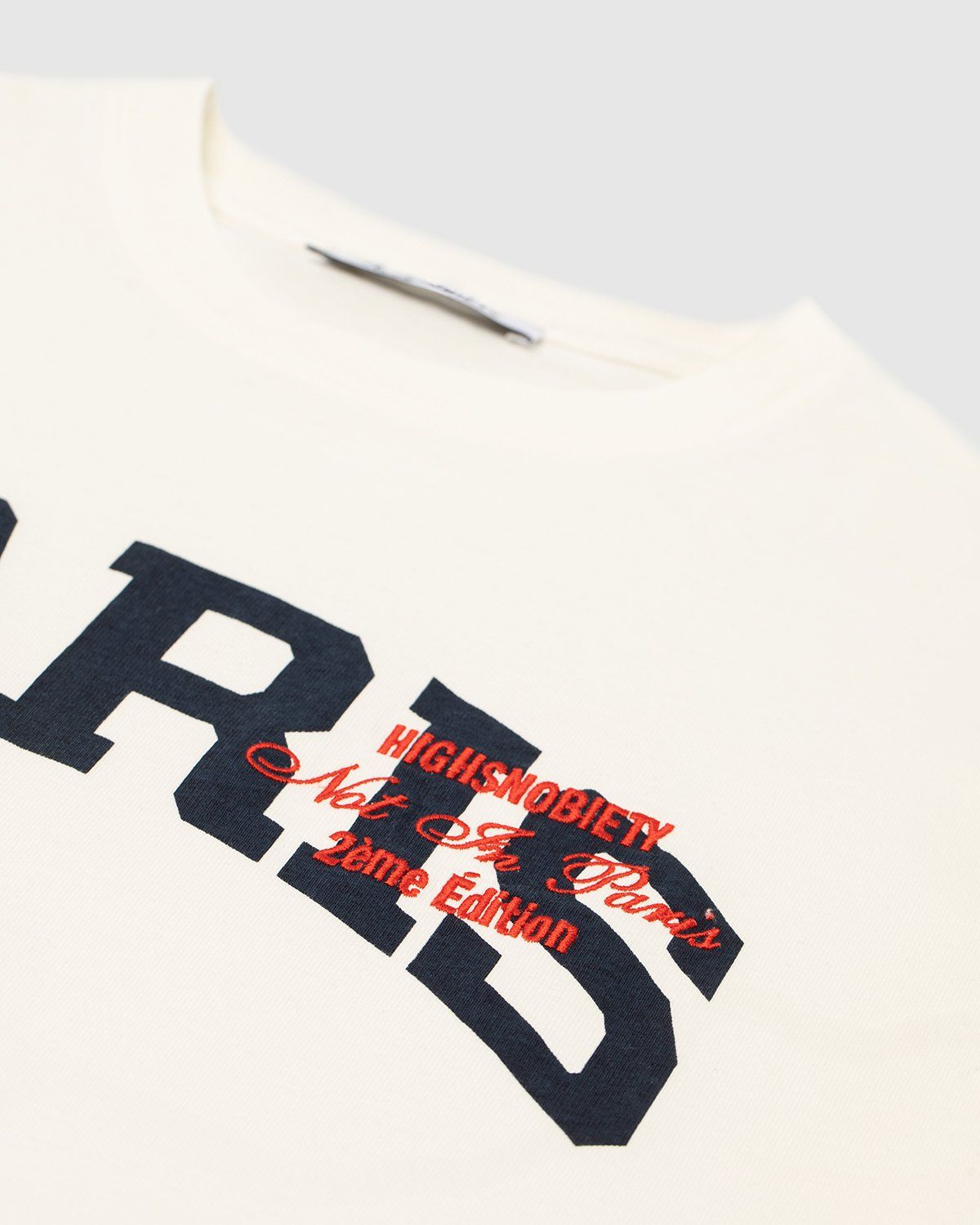 Highsnobiety – Not In Paris College Logo T-Shirt White - Tops - White - Image 3