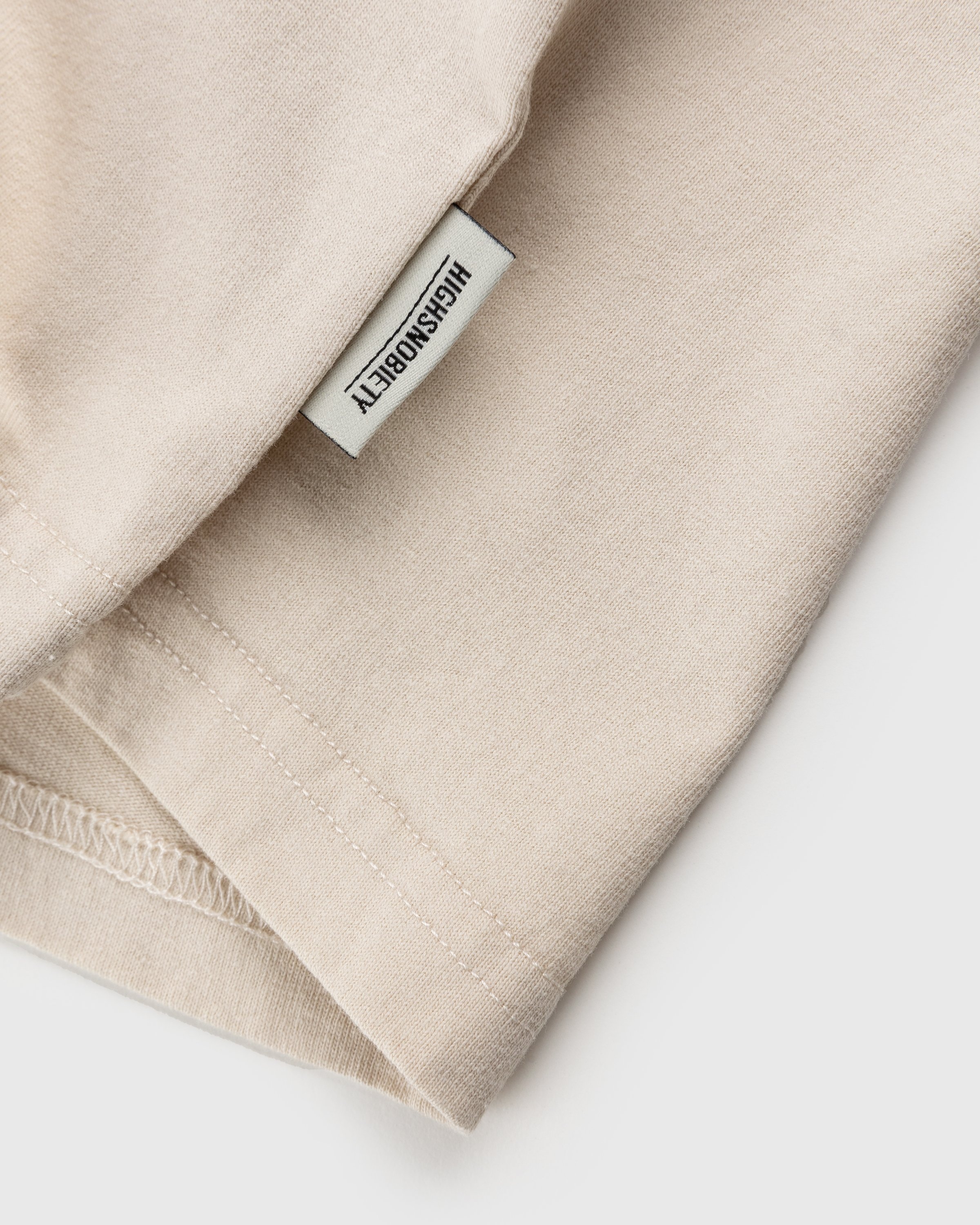 RUF x Highsnobiety – Shadow Logo T-Shirt Eggshell - Tops - Beige - Image 3