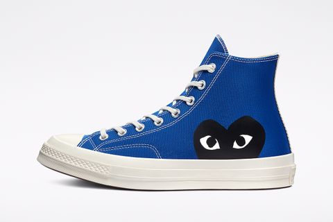CdG PLAY x Converse Chuck 70 Blue & Gray: Images & Release Info