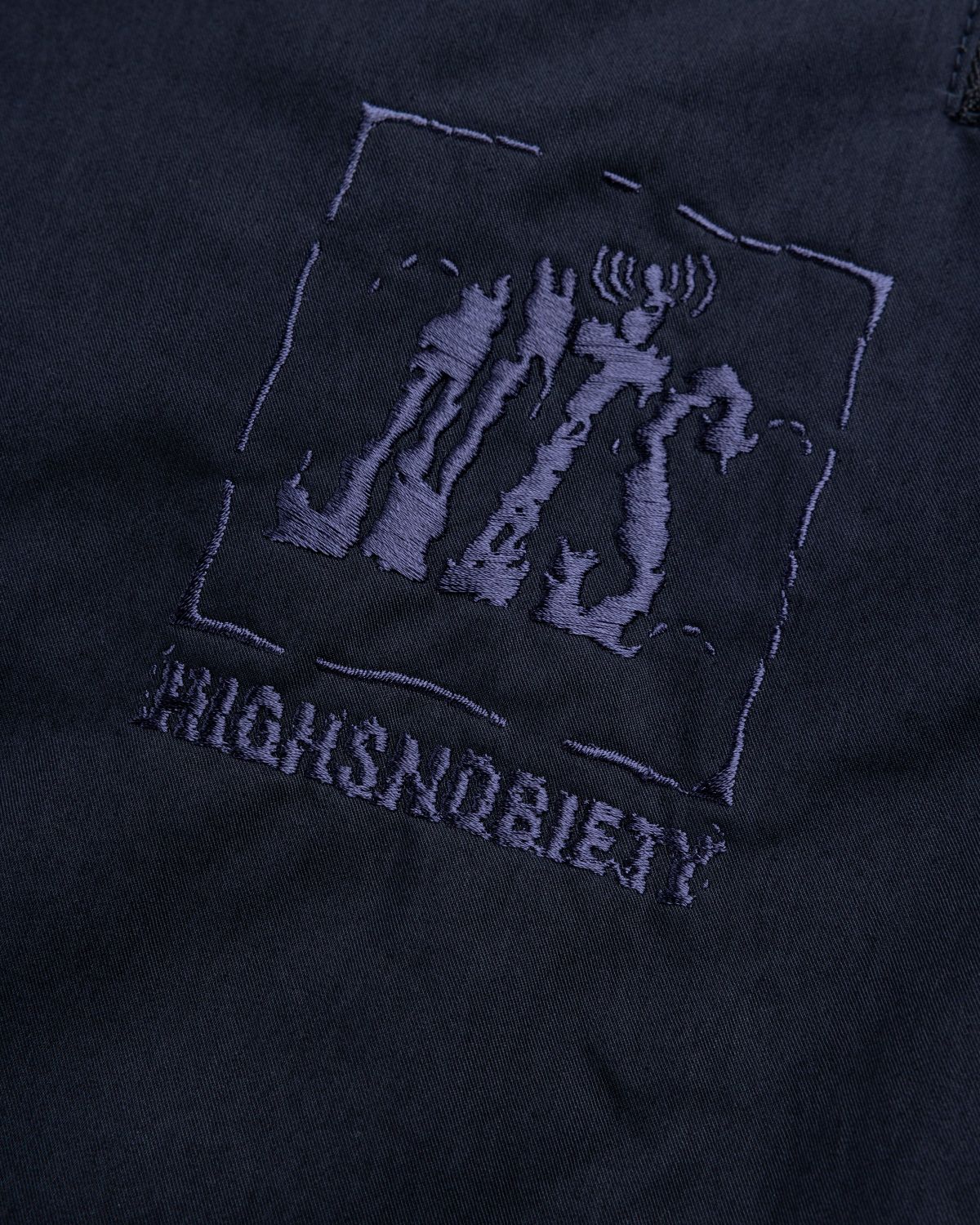 NTS x Highsnobiety – Brushed Nylon Trackpants Navy - Pants - Black - Image 6