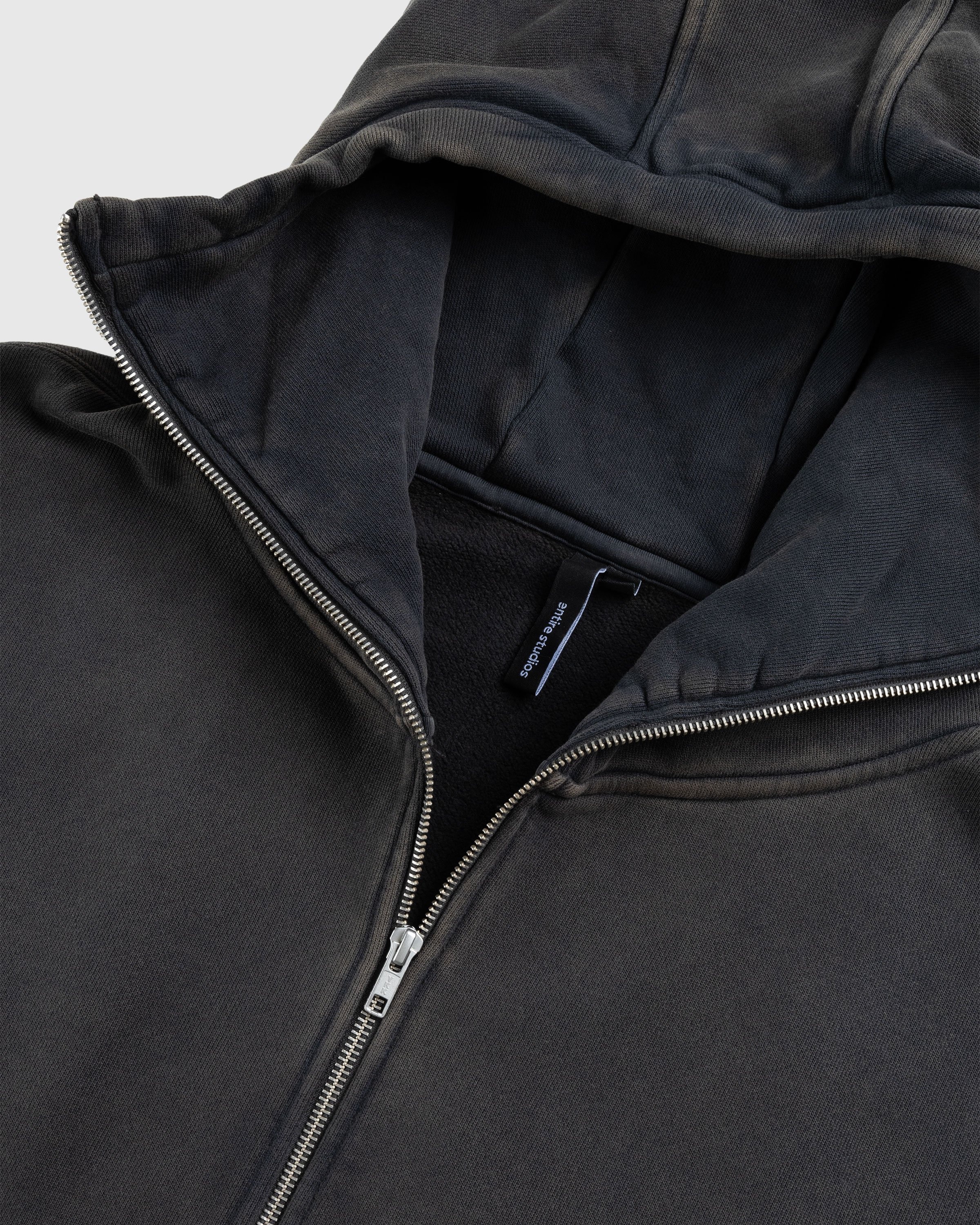 Entire Studios – Full Zip (Hoodie) Washed Black | Highsnobiety Shop