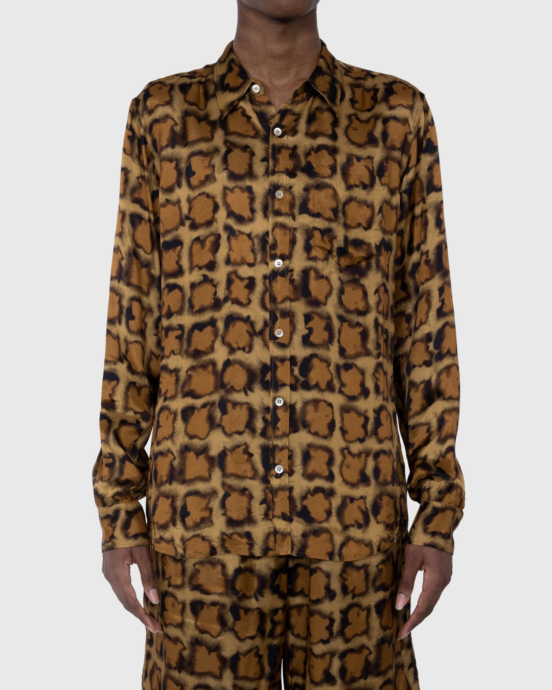 Dries van Noten – Corbino Shirt Camel - Shirts - Yellow - Image 2