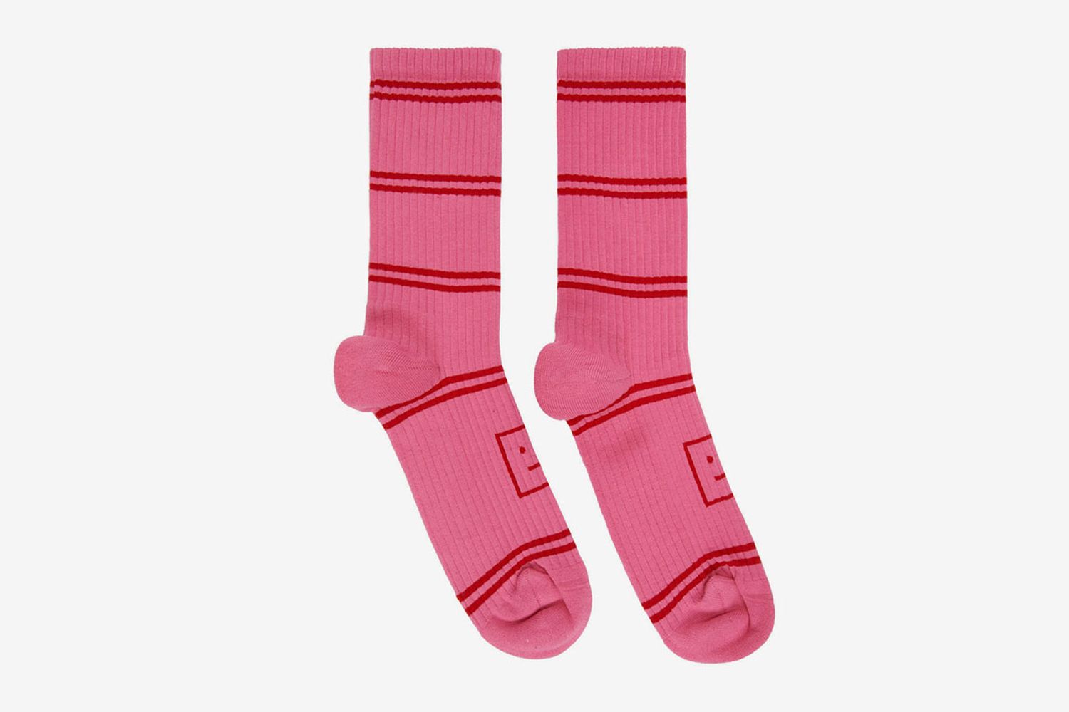Motif Jacquard Striped Socks