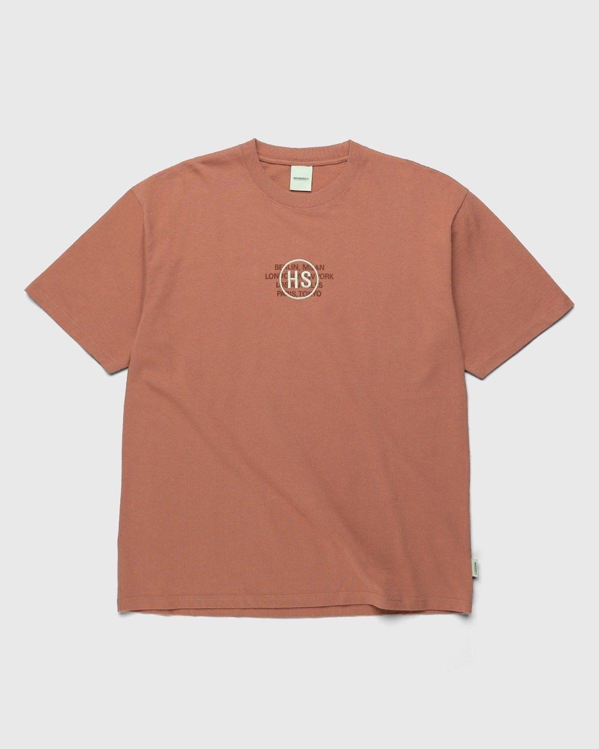 Highsnobiety – Logo T-Shirt Mauve - T-shirts - Pink - Image 1