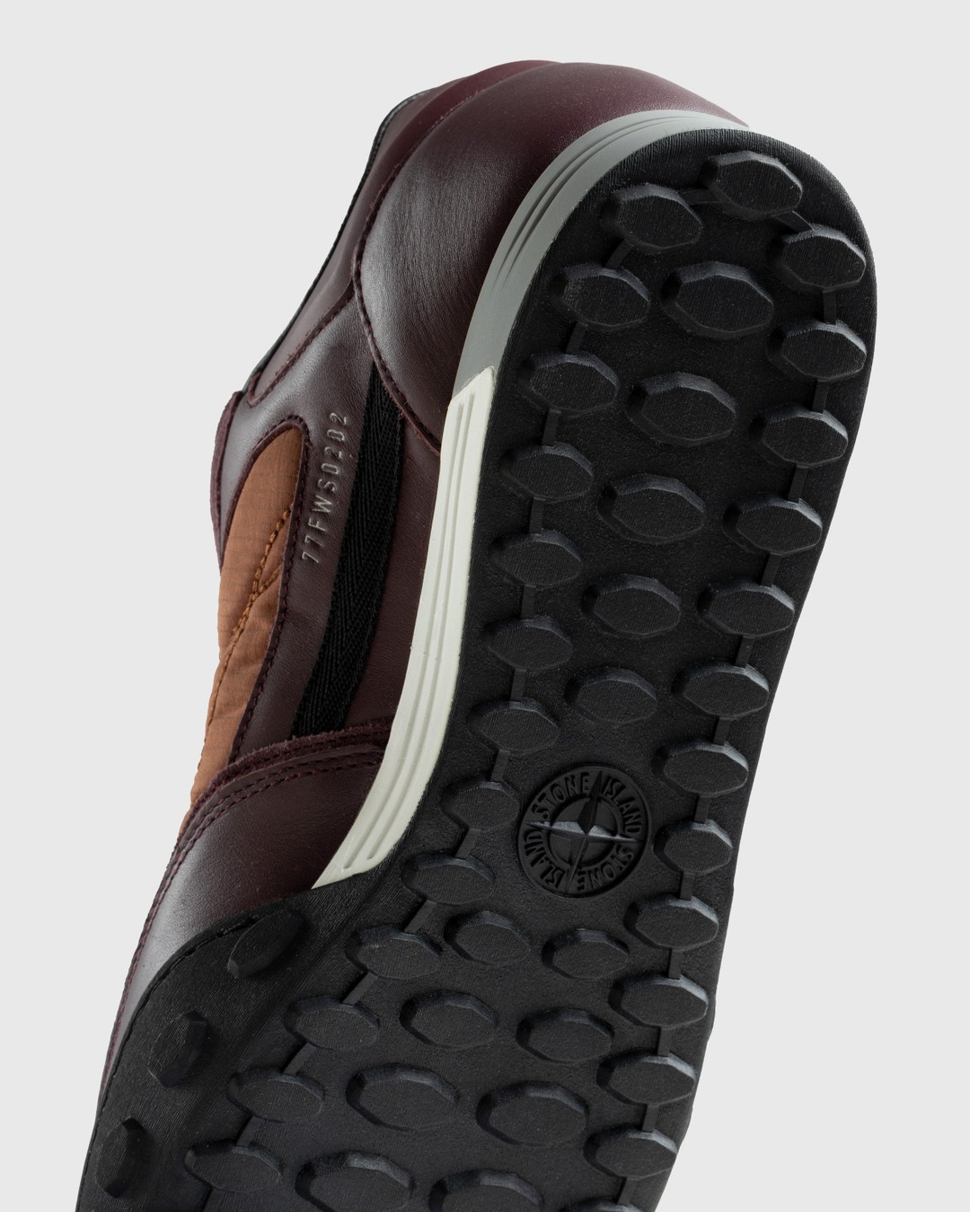 Stone Island – Football Sneaker Burgundy - Sneakers - Red - Image 6