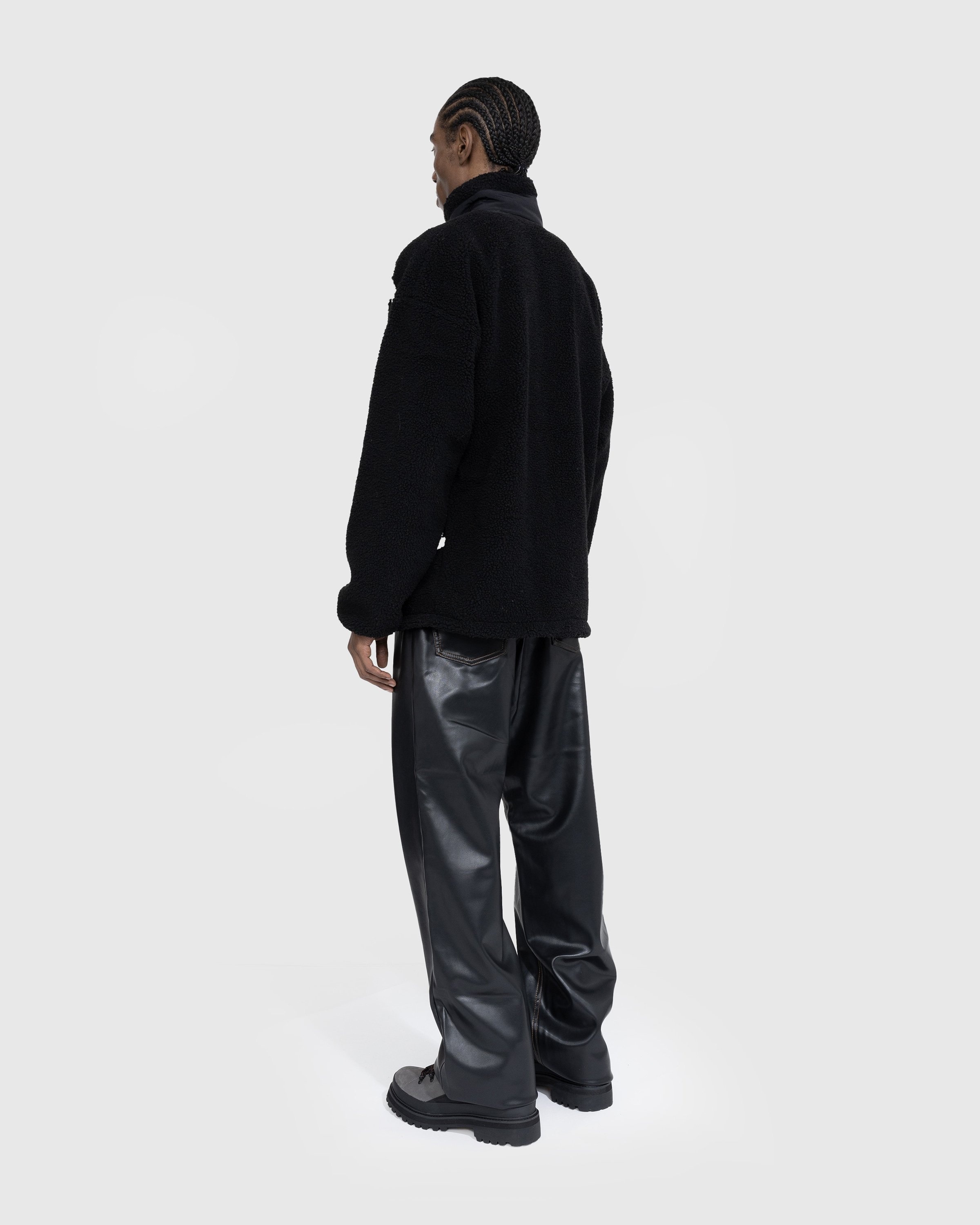 Y/Project – Y Belt Leather Pants Black - Pants - Black - Image 4
