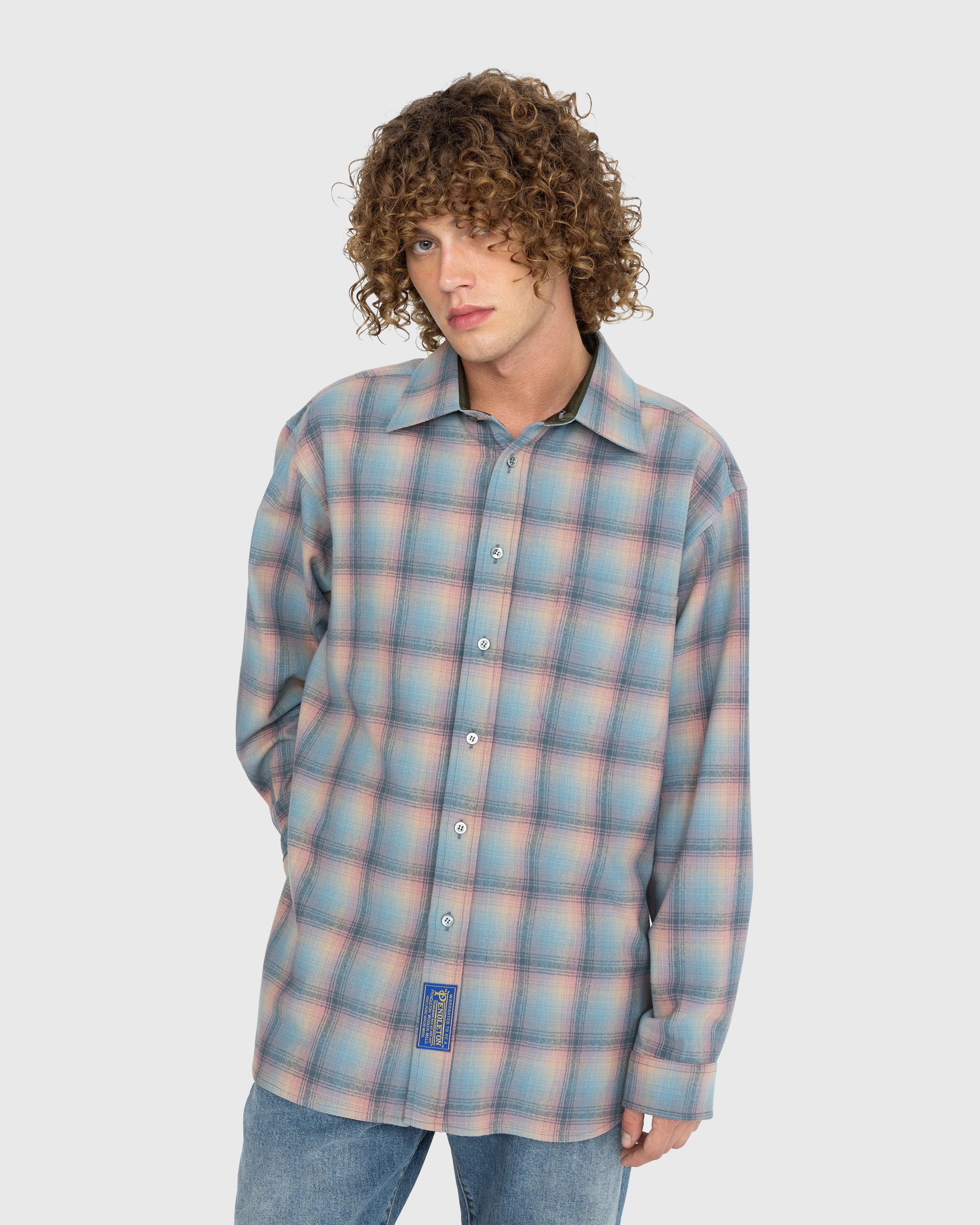 Maison Margiela – Long-Sleeve Button-Down Shirt Pink - Longsleeves - Pink - Image 2