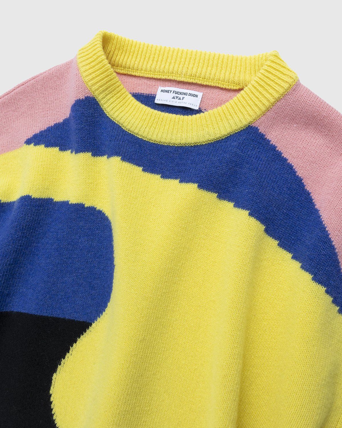 Honey Fucking Dijon x Eli Avaf – Crewneck Knitted Sweater - Knitwear - Multi - Image 5