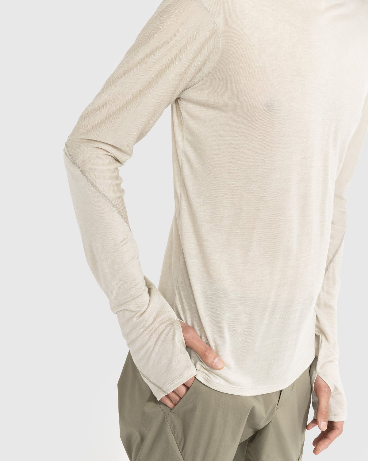 Post Archive Faction (PAF) – 5.0+ Longsleeve Right Oat - Longsleeves - Beige - Image 4