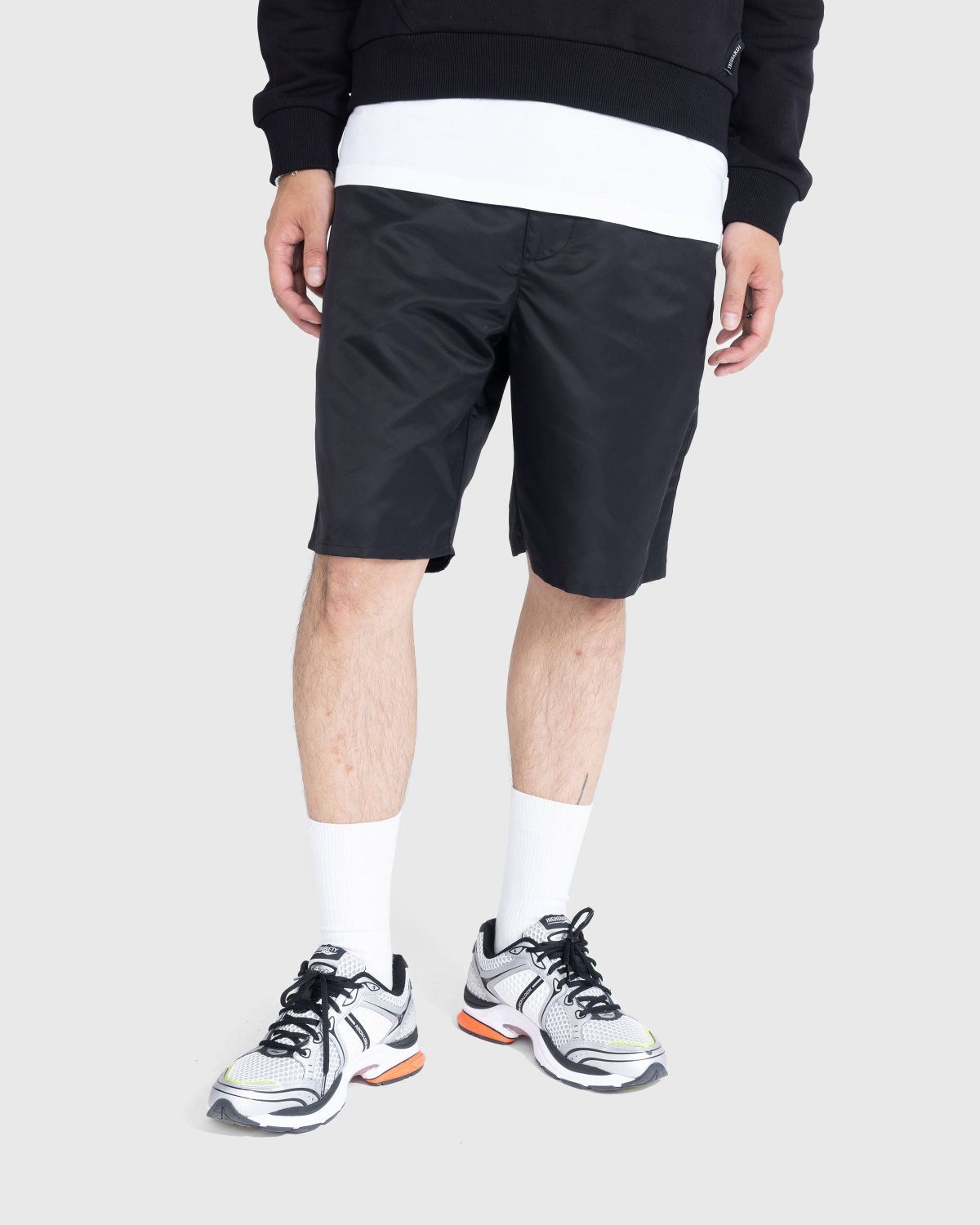 Trussardi – Nylon Shorts Black - Shorts - Black - Image 2