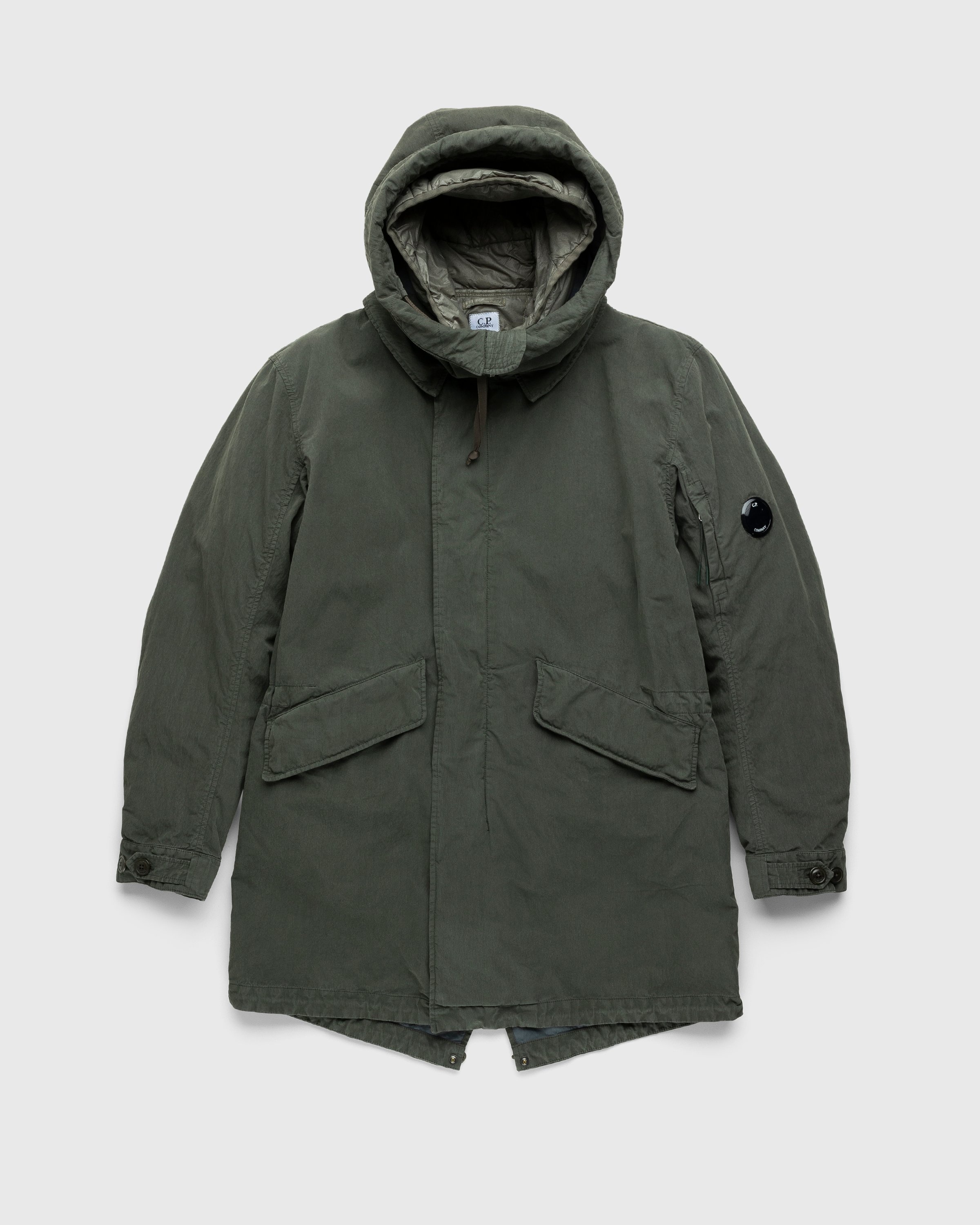 Heerlijk Schrijf een brief Trekken C.P. Company – 50 Fili Rubber Parka Green | Highsnobiety Shop