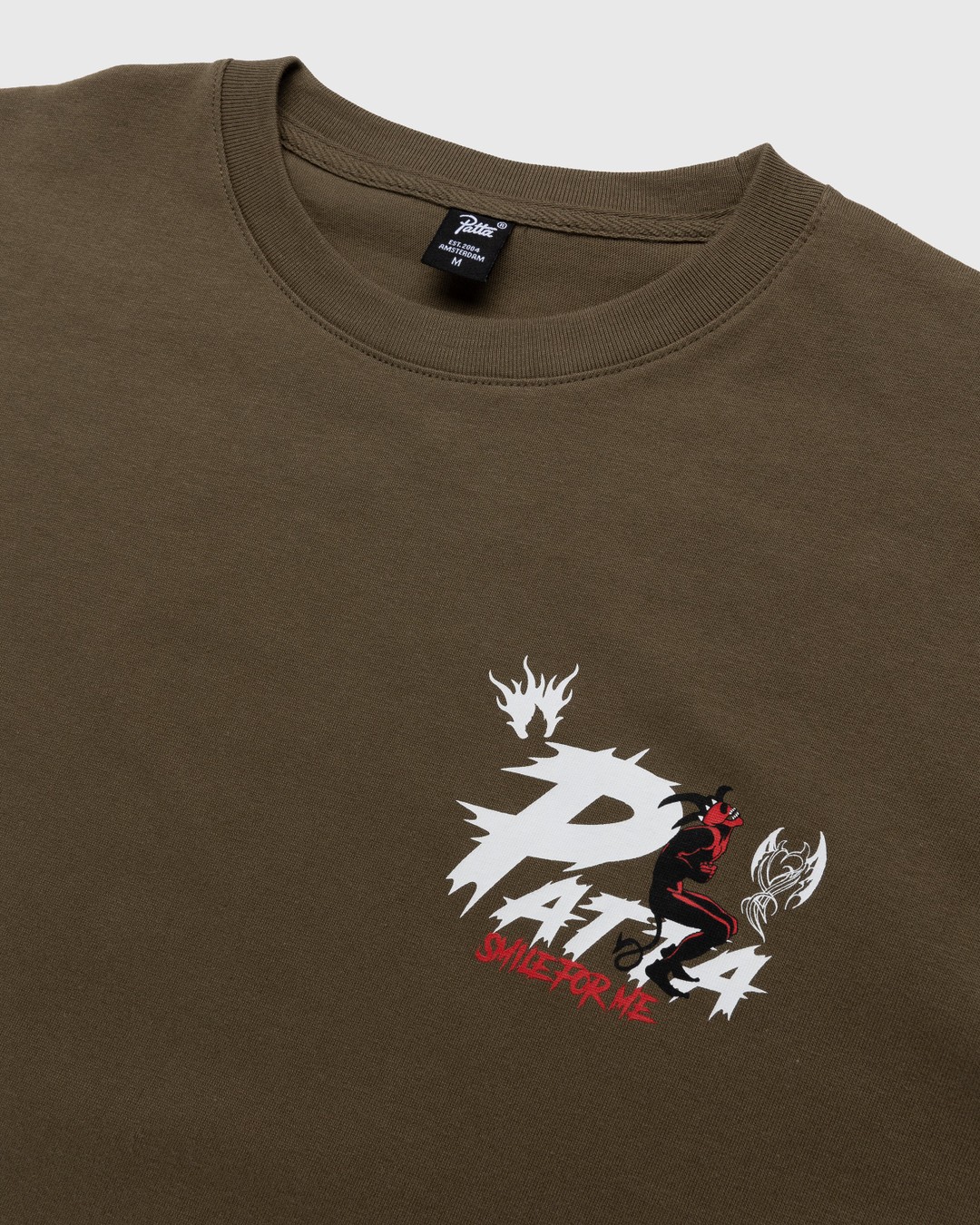 Patta – Smile For Me T-Shirt Tarmac - T-shirts - Green - Image 5