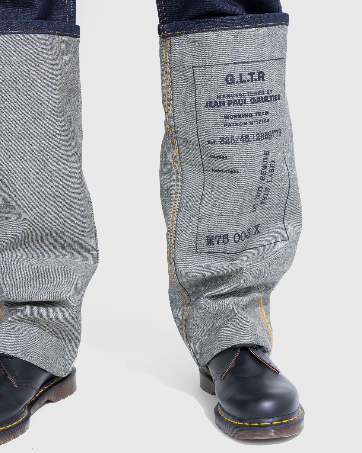 Jean Paul Gaultier – Jean Printed With 325 Indigo - Pants - Blue - Image 5