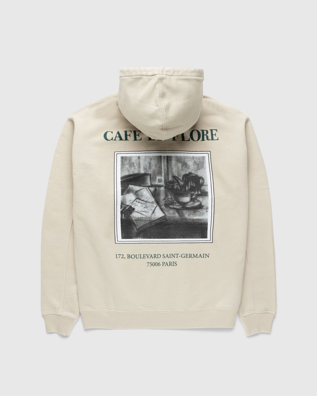 Café de Flore x Highsnobiety – Hoodie Eggshell - Sweats - Beige - Image 1