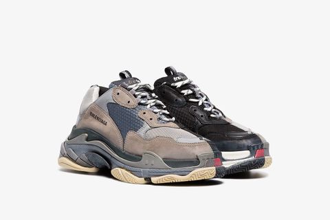 balenciaga triple s half half