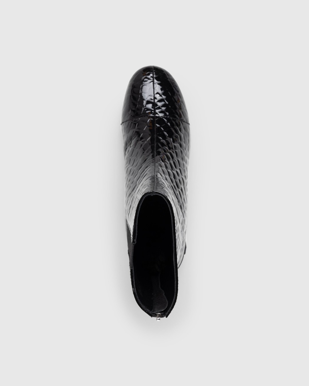Raf Simons – Solaris High Leather Boot Black Croc - Boots - Black - Image 5