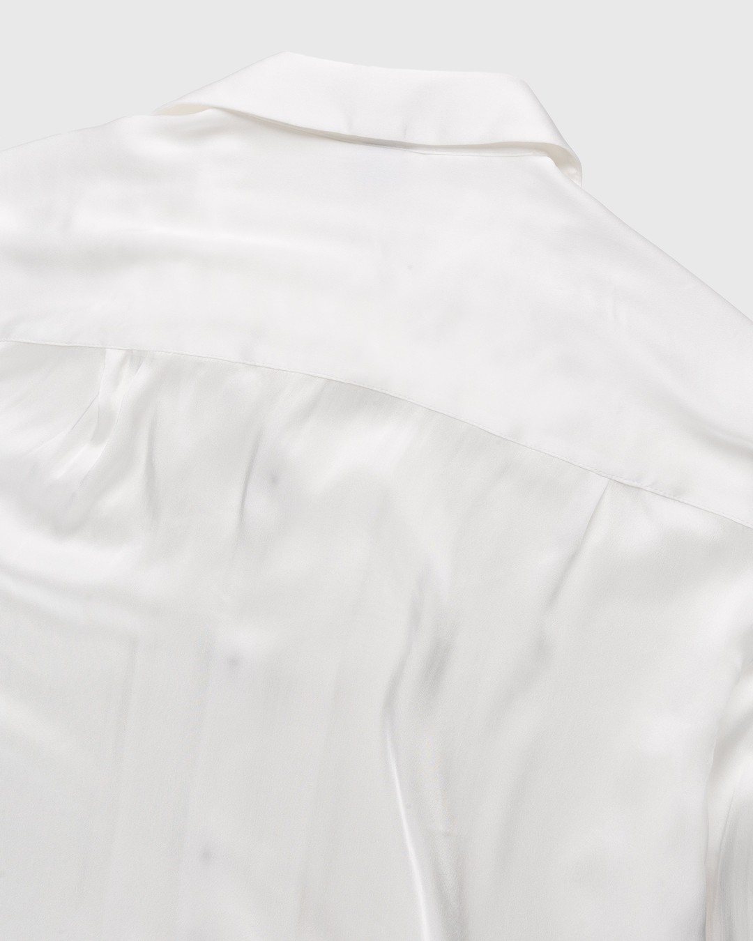 Winnie New York – Silk Pajama Shirt Ivory - Shirts - White - Image 4