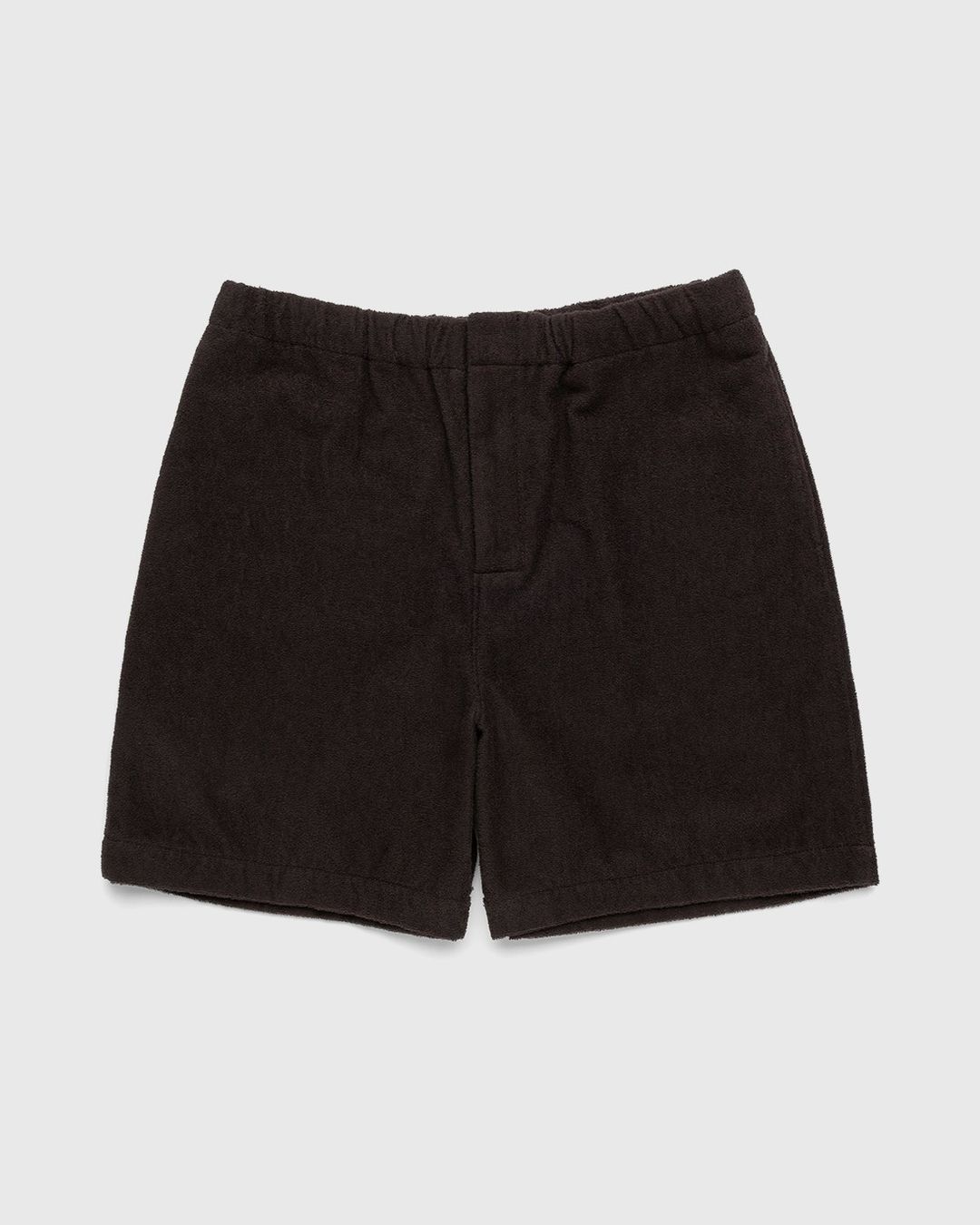 Auralee Cotton Terry Cloth Shorts Brown Highsnobiety Shop