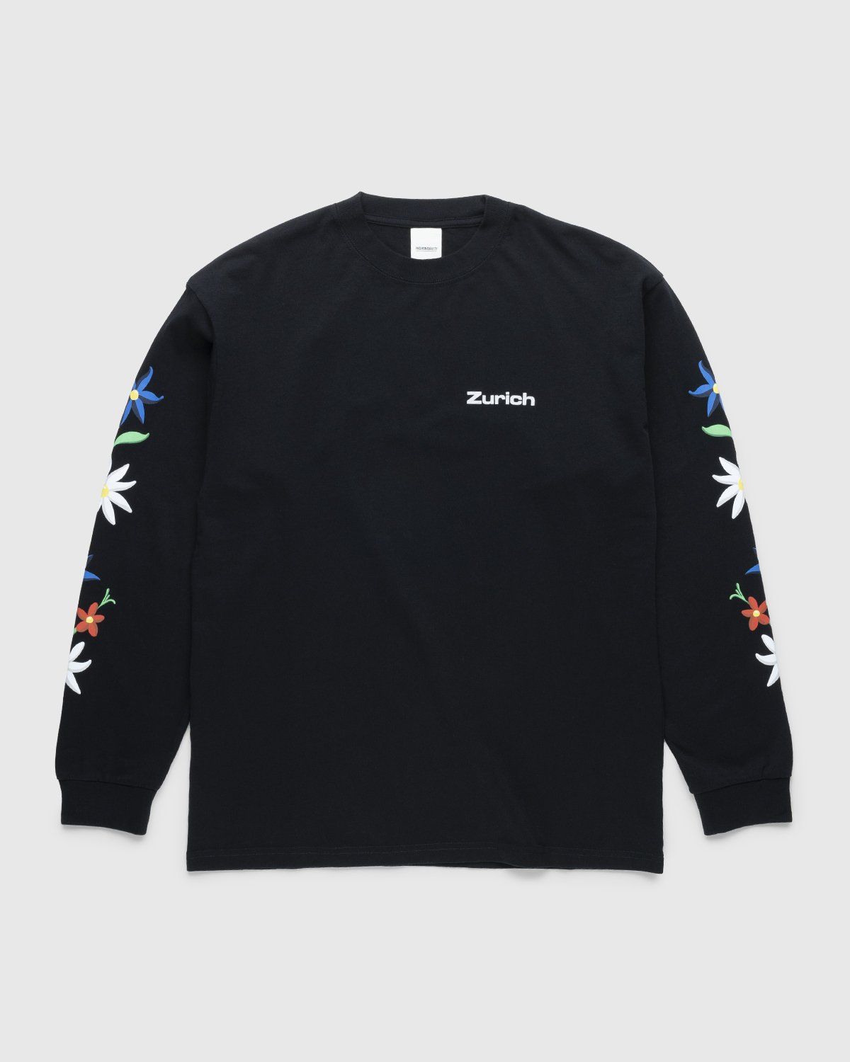 Highsnobiety – GATEZERO Alpine Flowers Longsleeve Black - Longsleeves - Black - Image 1