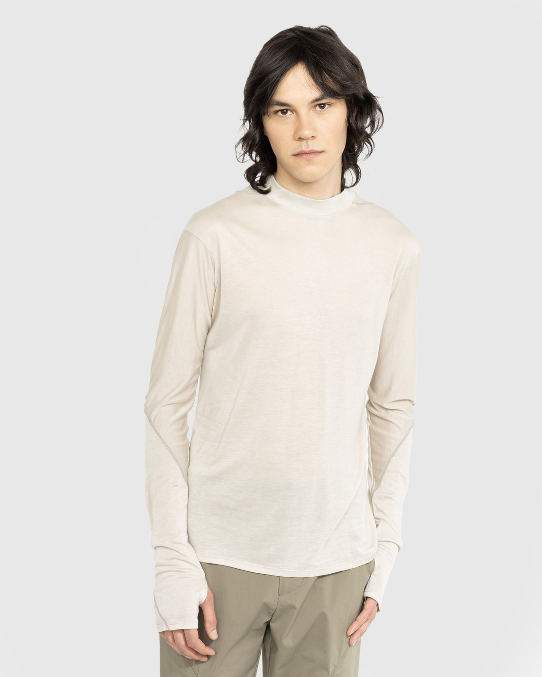 Post Archive Faction (PAF) – 5.0+ Longsleeve Right Oat - Longsleeves - Beige - Image 2